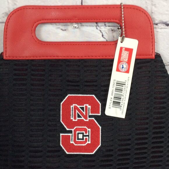Alan Stuart New York NCAA NC State Wolfpack Mesh Handbag Gameday School Spirit - Picture 6 of 8